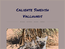 Tablet Screenshot of calientecanine.com